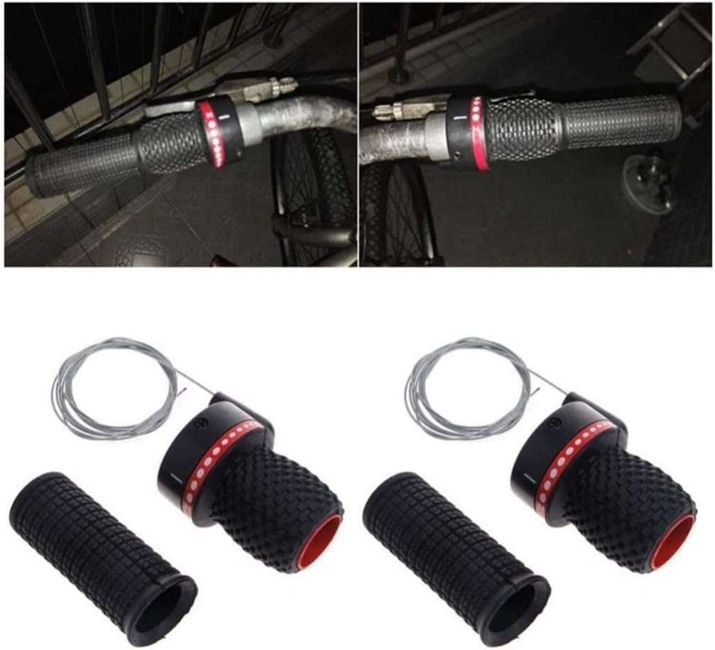 Black 2Pcs Gear Shifters with Inner Cable – Perfect for Road and Mountain Bikes