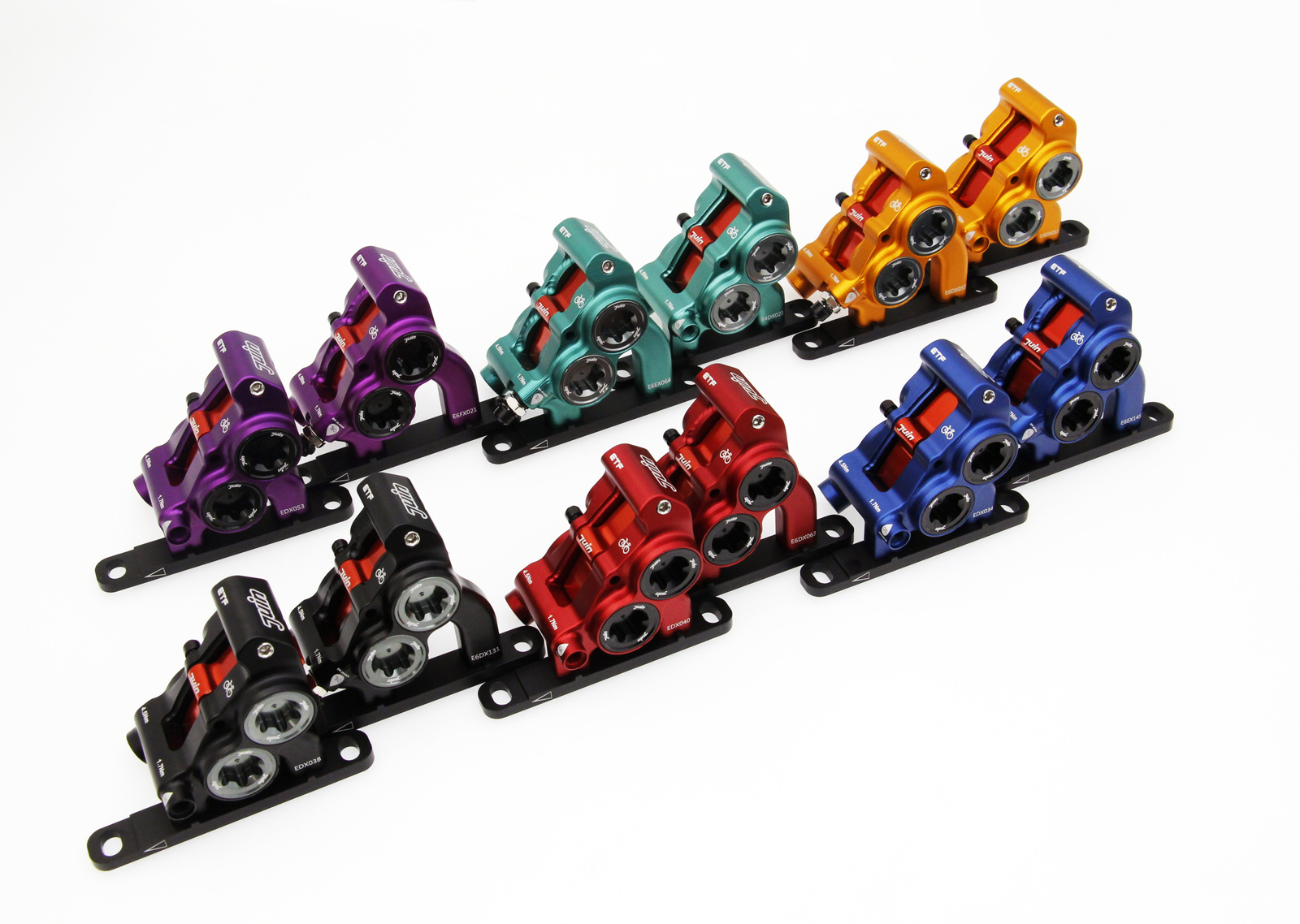 Juin Tech ETF Road Cyclocross eBike Riding 4-Piston Hydraulic Brake Caliper