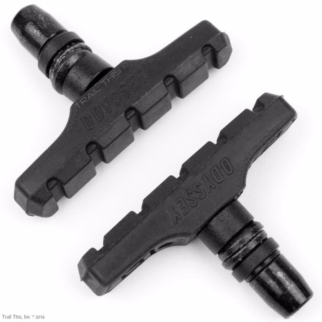 Odyssey Slim by Four Threaded Post BMX Bicycle Brake Pads Black Normal Compound