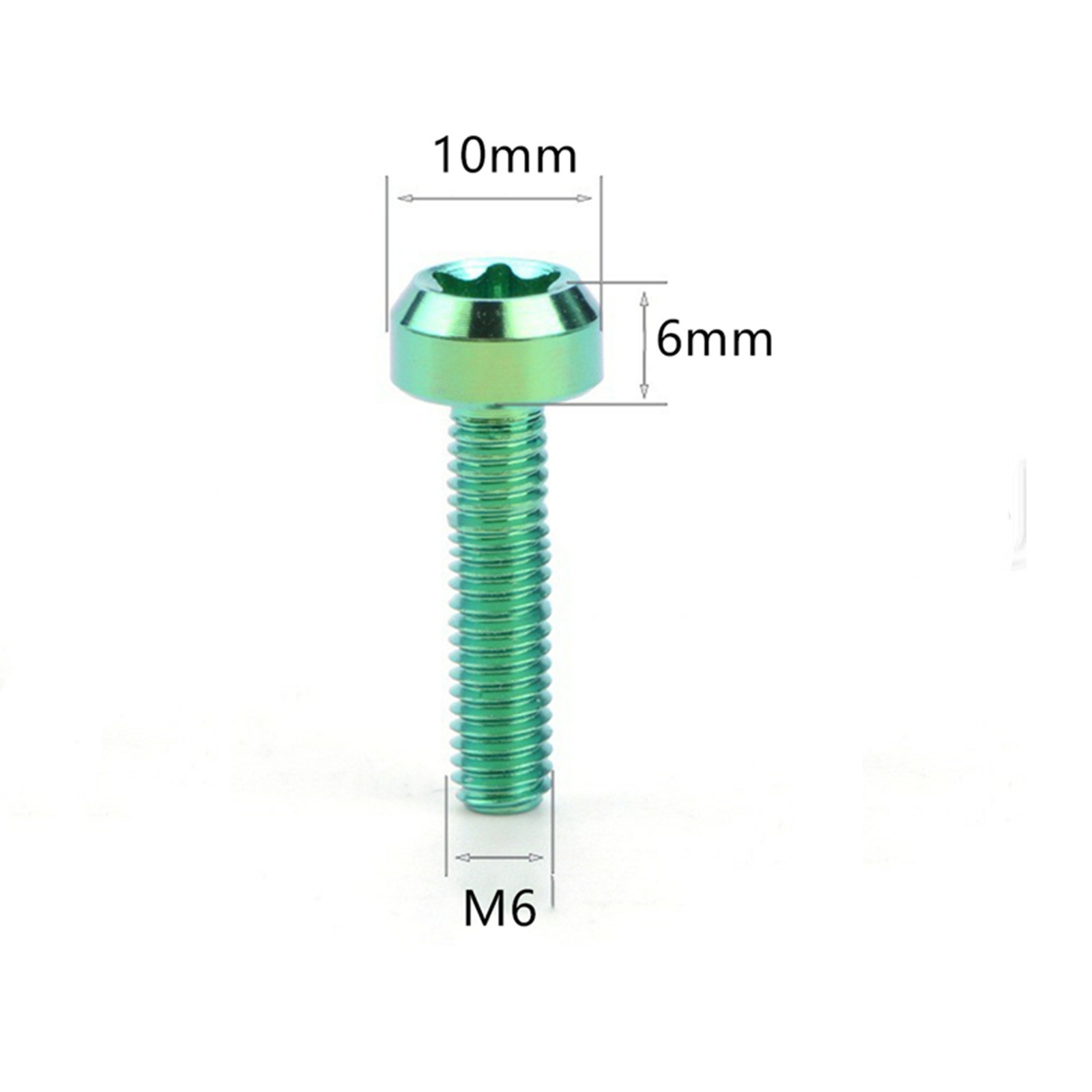Titanium Bolt M6x10 15 20 25 30 35 40 50 60 65 70 80mm Torx Head Ti Screw 4pcs