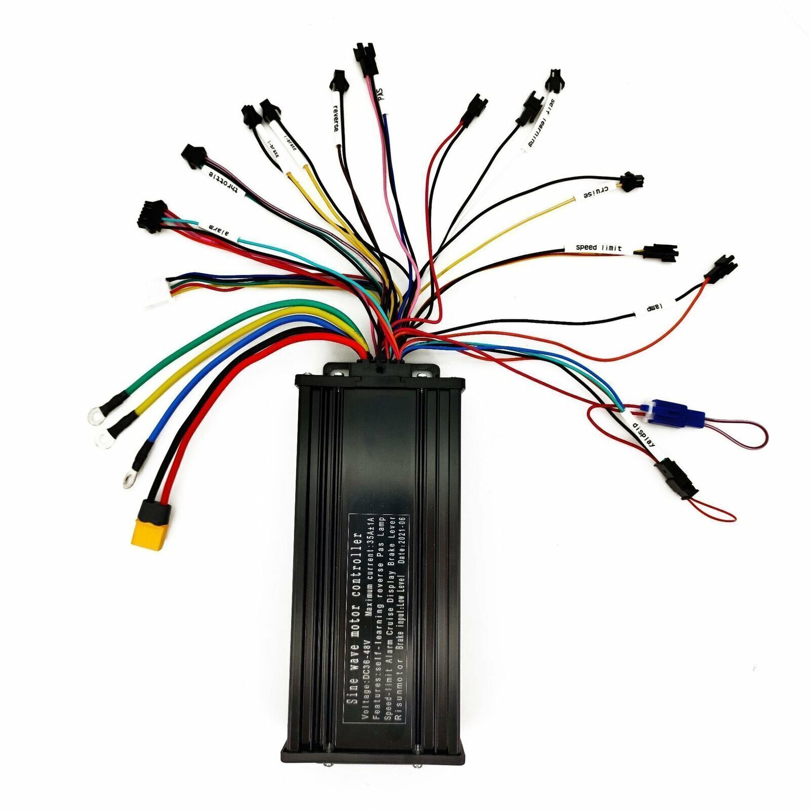 36V 48V 52V 1500W 35A Sine Wave 3-mode E-bike Controller for Electric Bicycle US