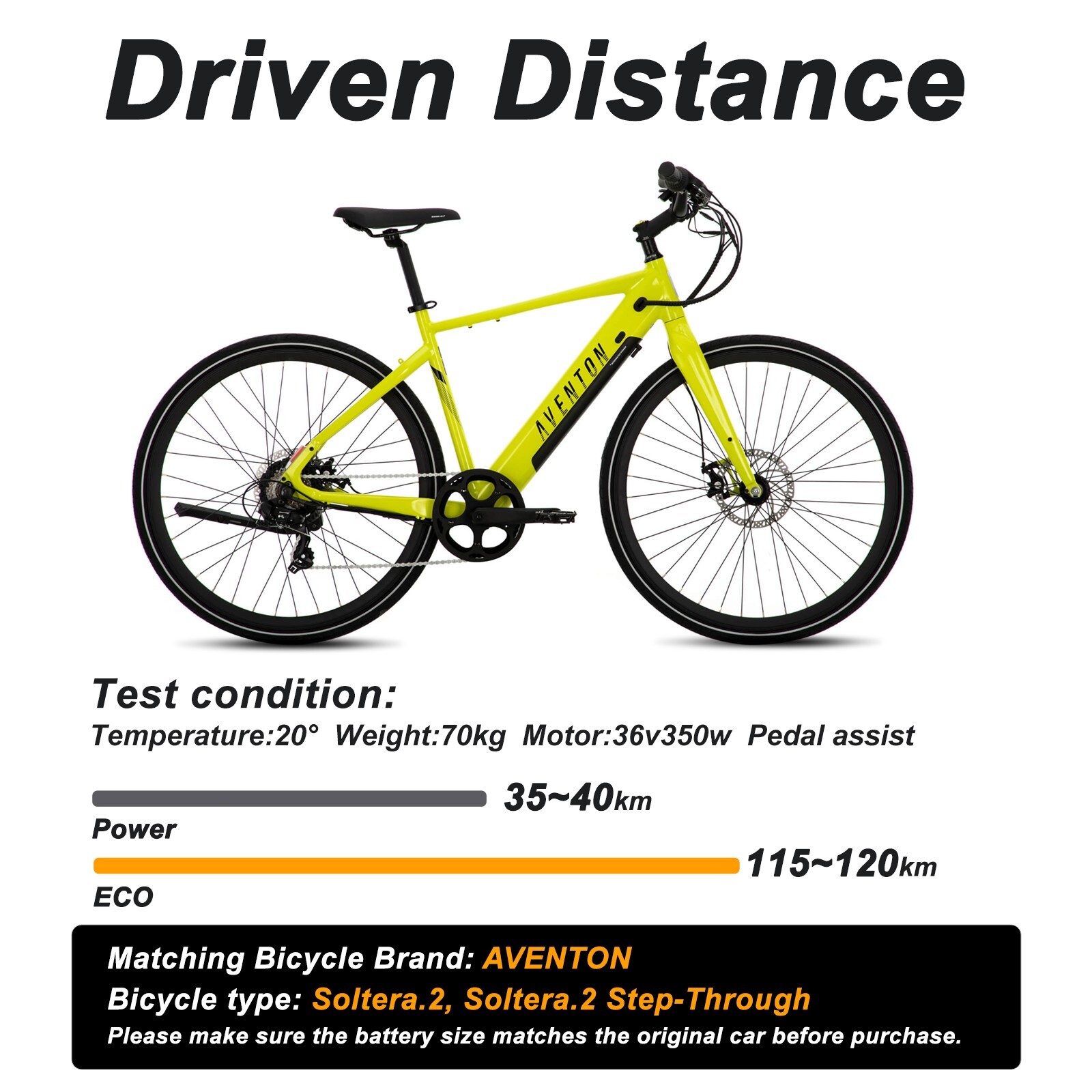 Aventon Ebike Battery 36V 10Ah for Soltera.2 and Soltera.2 Step-Through Battery
