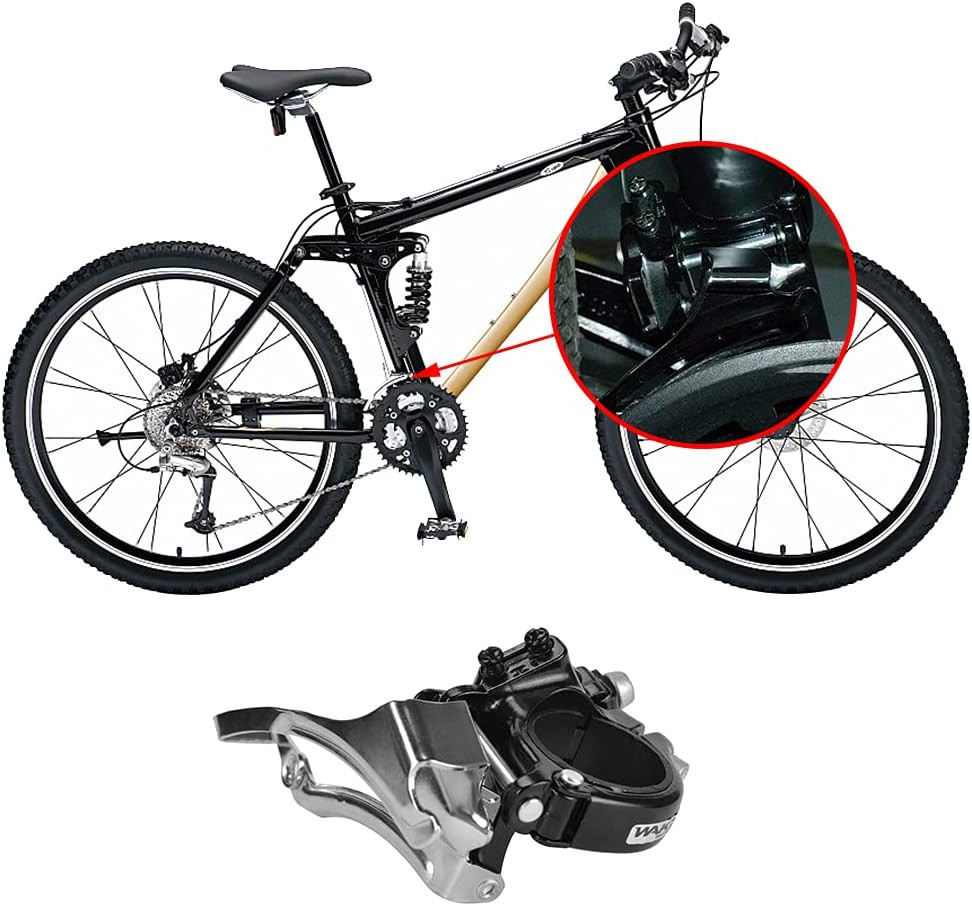 Front Bike Derailleurs 3 Speed Clamp on Front Derailleurs Compatible with Top or