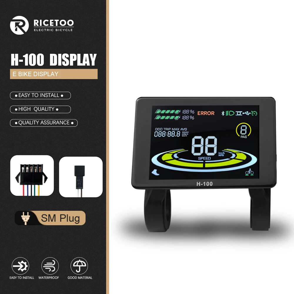 Ebike 3 Mode Sine Wave Controlle 17A 26A 30A 40A with Color S-100/H-100 Display