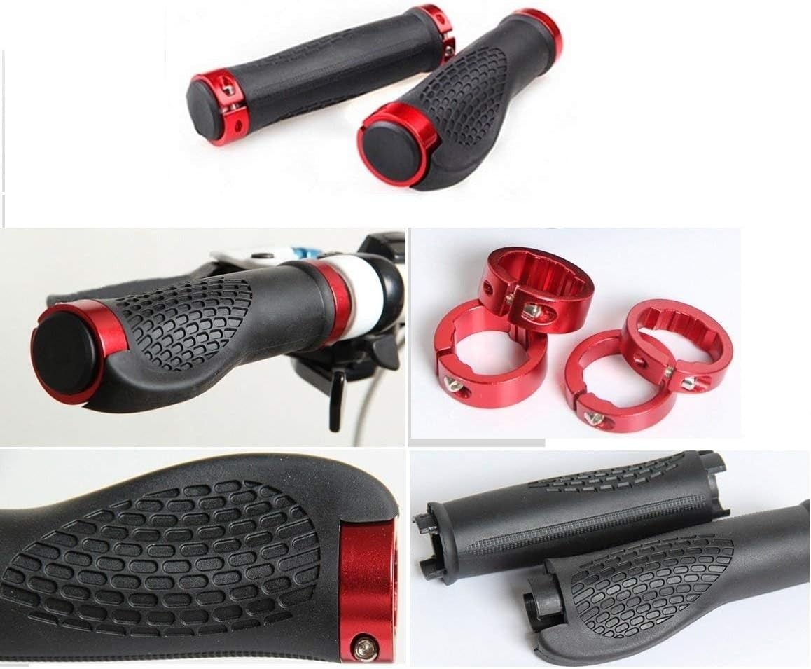 Ergonomic Design Rubber Bike Bicycle Handlebar Comfort MTB Grips Widen Holdin…