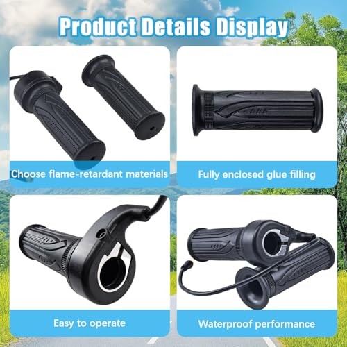 Flylin EBike Throttle Grip, 20X Electric Bicycle Scooter Twist Throttle, with