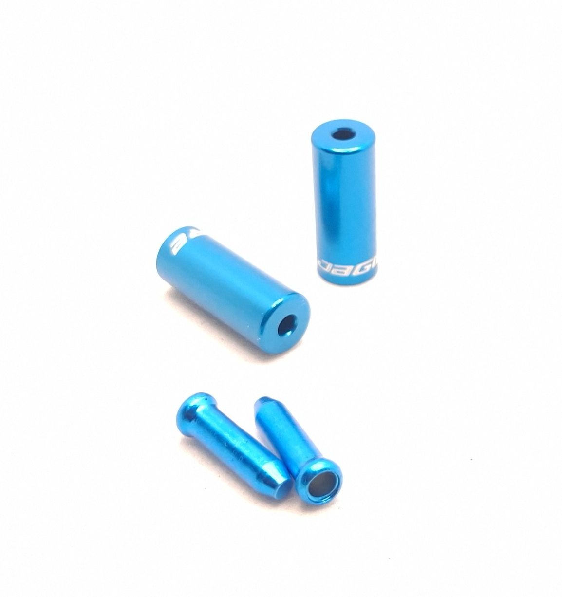 Jagwire Shift Cable End Caps And 4 mm Housing Ferrules Blue