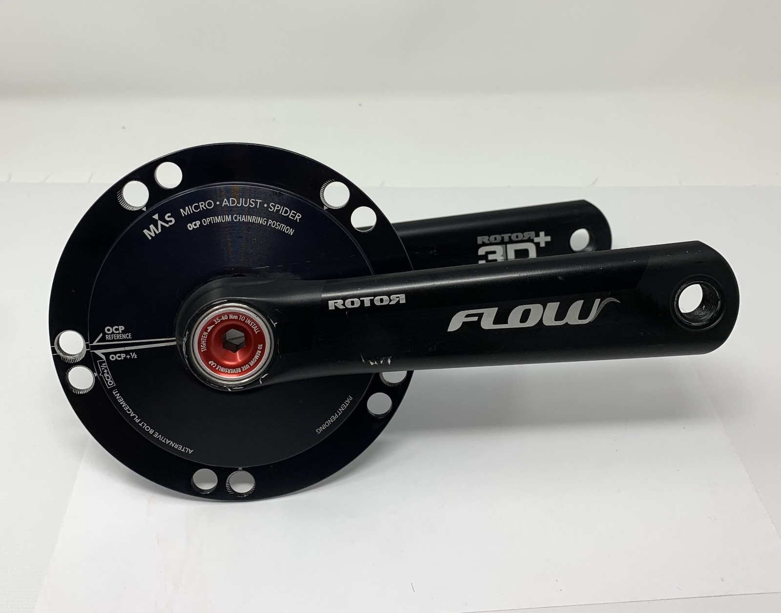 ROTOR Flow 3D+ 172.5mm Crankset (no rings) – 30mm Spindle