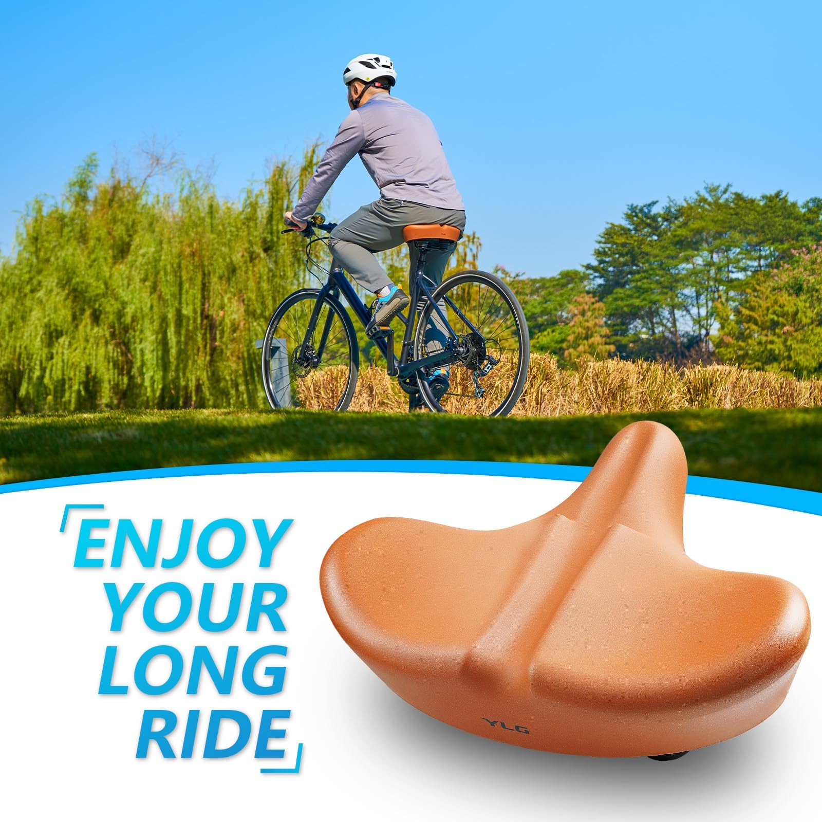 Noseless Bike Seat Cushion for Men & Women – Extra Padding & Wide Saddle Suit…
