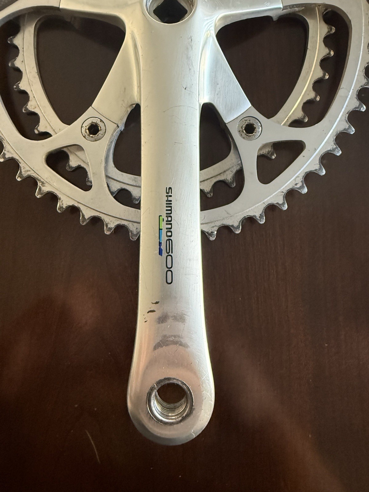 Shimano 600 Tri FC-6400 Vintage Crank Set 170mm 52/42 Biopace Square Taper