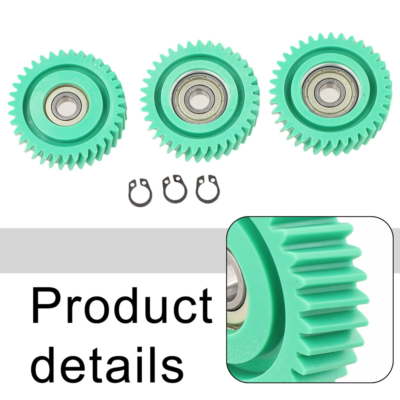 3PCS Nylon Planetary Gears 31T 35T for Electric Bike Motors with Bearings