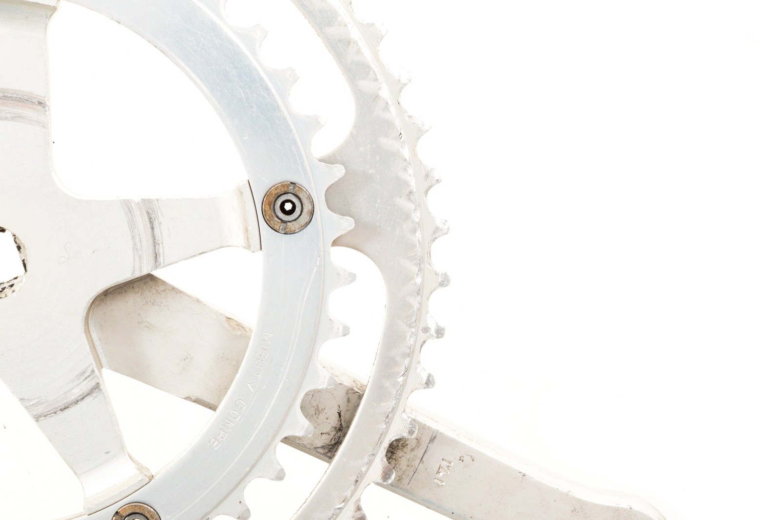 USED Sugino Mighty Compe 171mm Square Taper Road Crankset 54/42t Made in Japan
