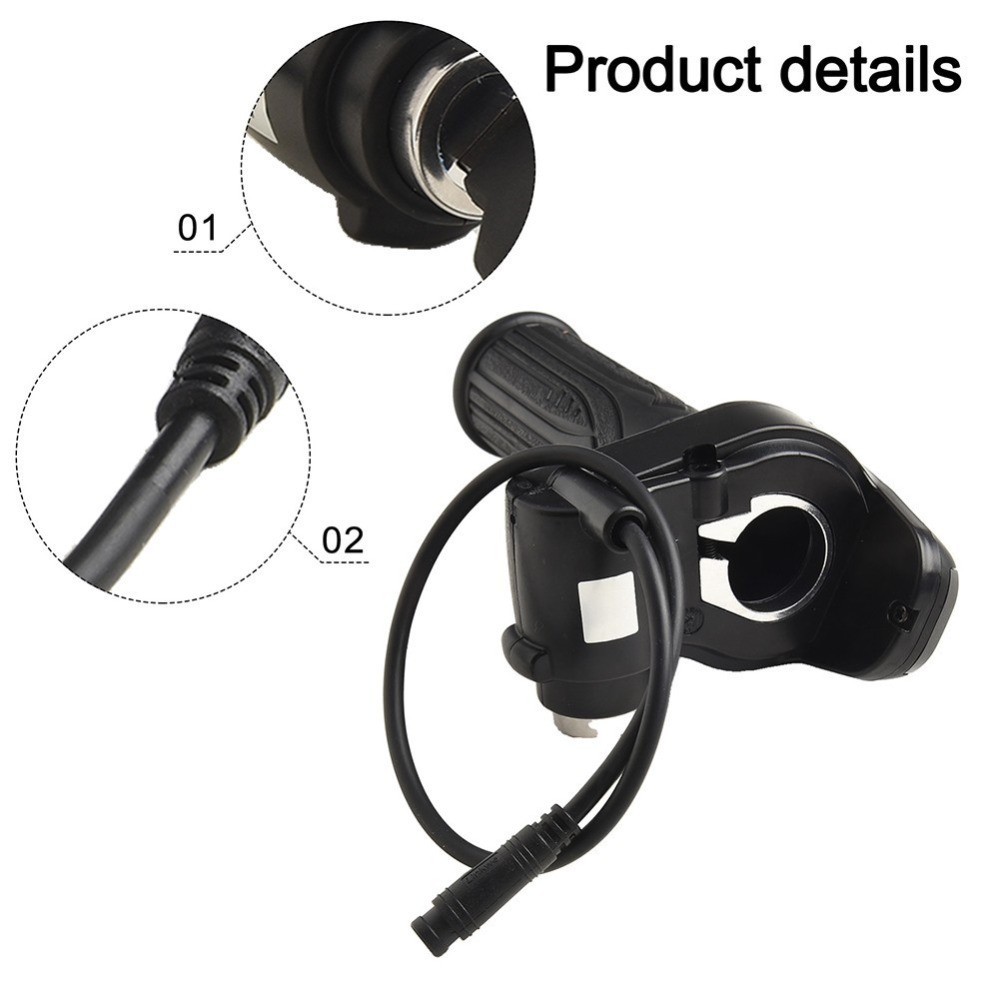 48V With Press Button And-6-Pin Electric Scooter And Bike Throttle Grip