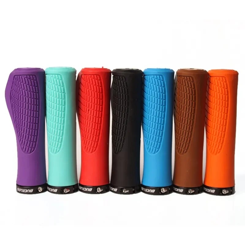 Ergonomic Rubber Bicycle Handlebar Grips Mountain Road Cycling Lock-on Bar Ends