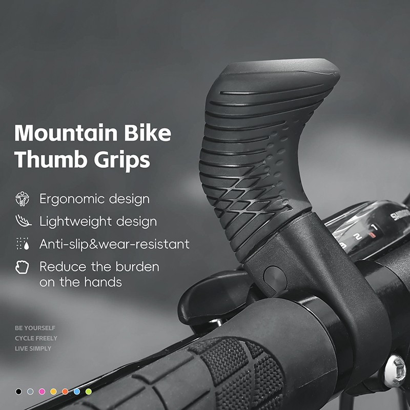 WEST BIKING MTB Bike Handle Bar Ends Ergonomic Bicycle Rest Handlebar 22.2mm