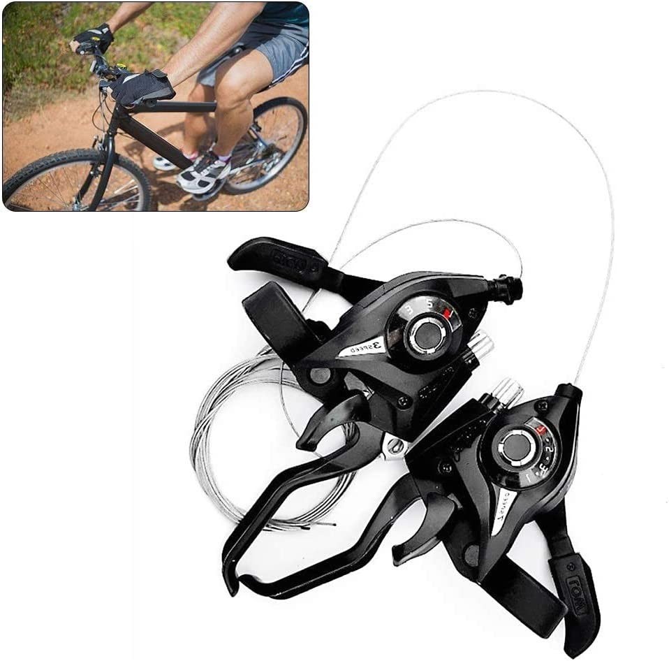 Shibeiparts V-Brake ST-EF51 Set 3×7 Speed Shifter Brake Lever Combo MTB Black