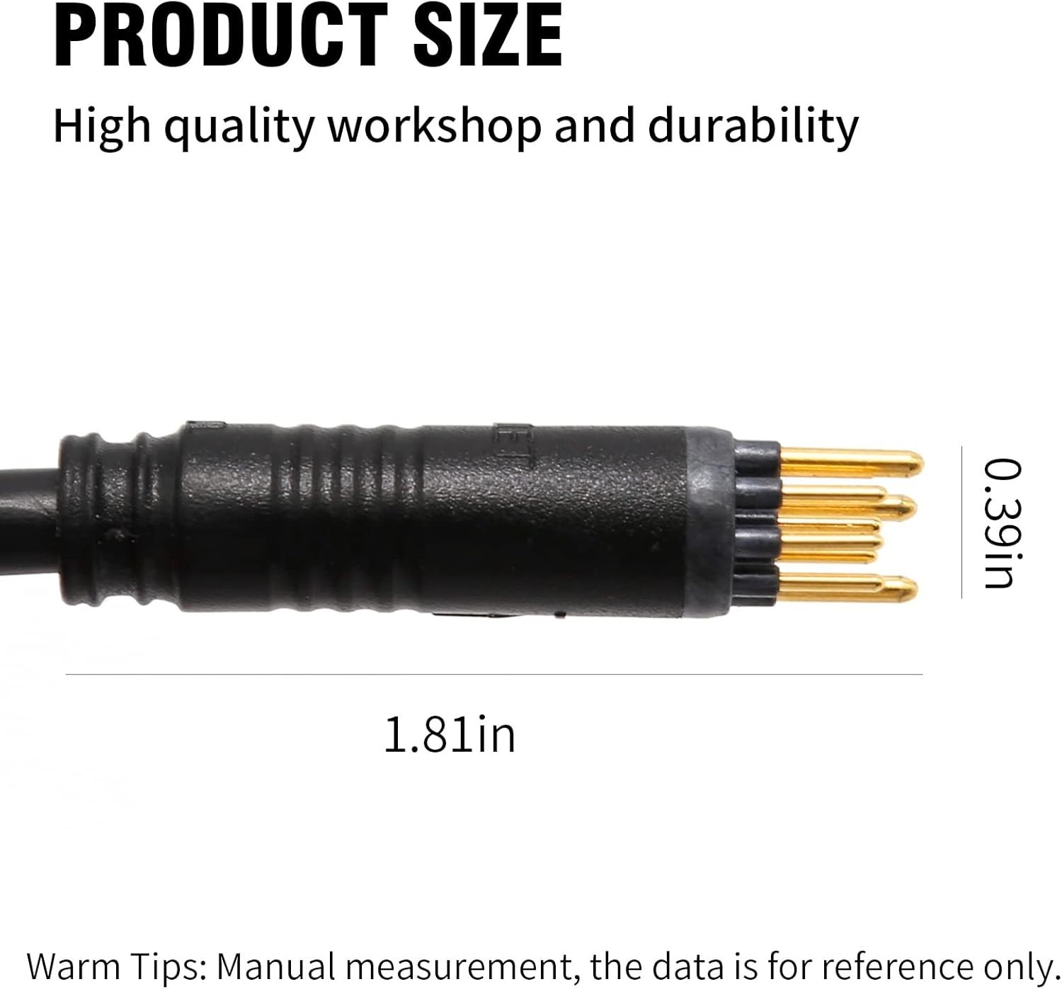 9 Pin 60cm Ebike Motor Cable Male Connector
