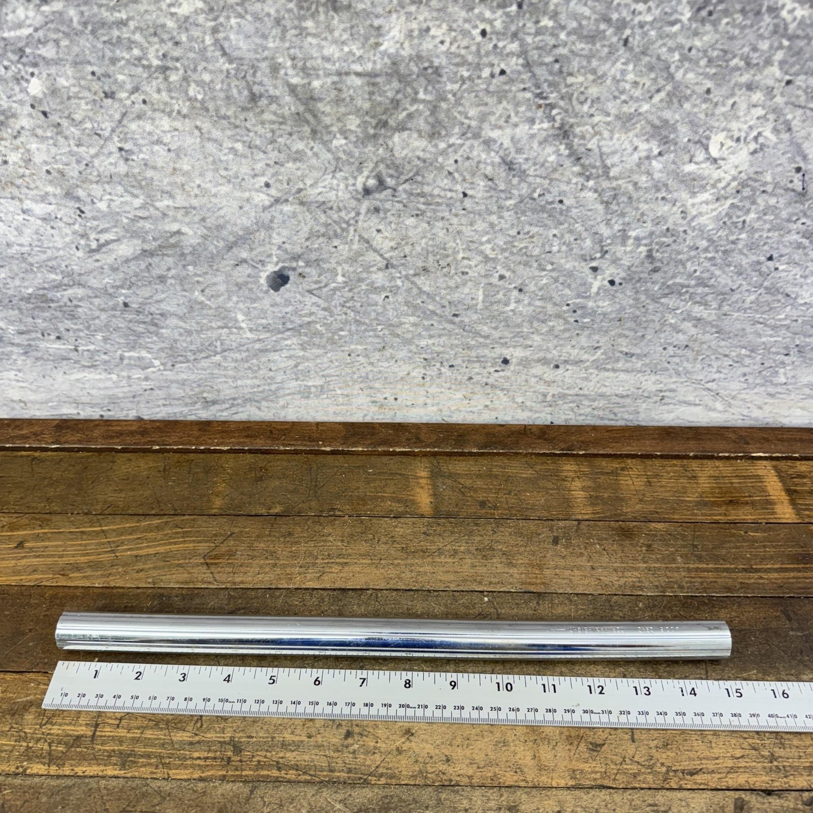 Vintage 22.5mm BMX Seatpost CRMO Hutch Schwinn Predator Fluted 1980s Silver