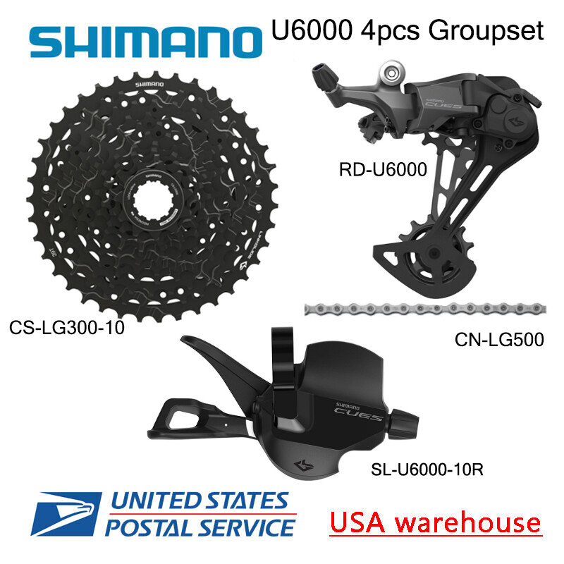 Shimano CUES U6000 10 Speed Groupset Cassette Shifter Rear Derailleur Chain