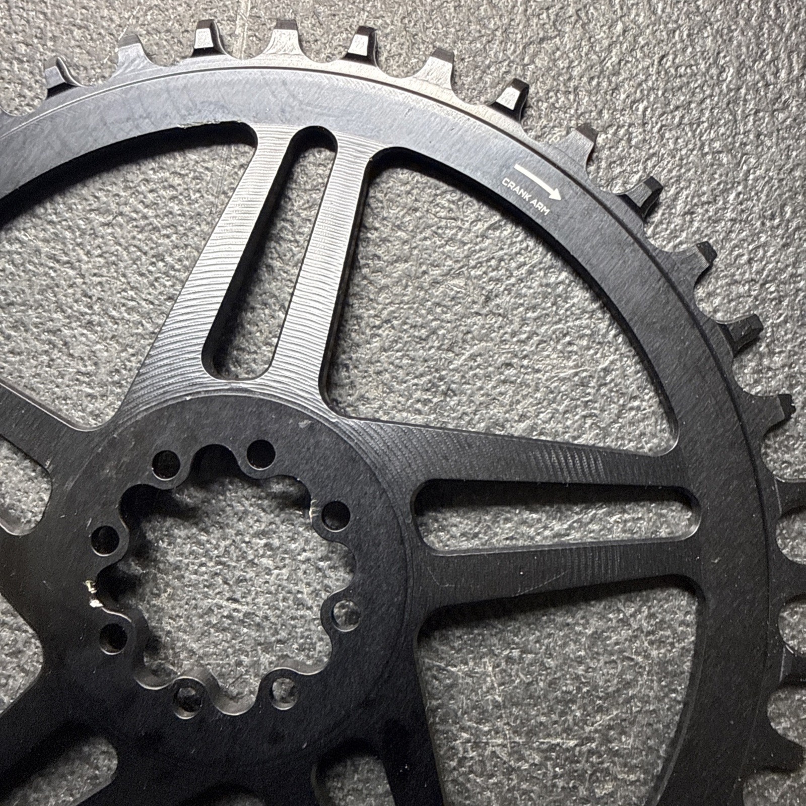 WOLF TOOTH SRAM DIRECT MOUNT 8-BOLT CHAINRINGS 42T, DIRECT MOUNT BLACK