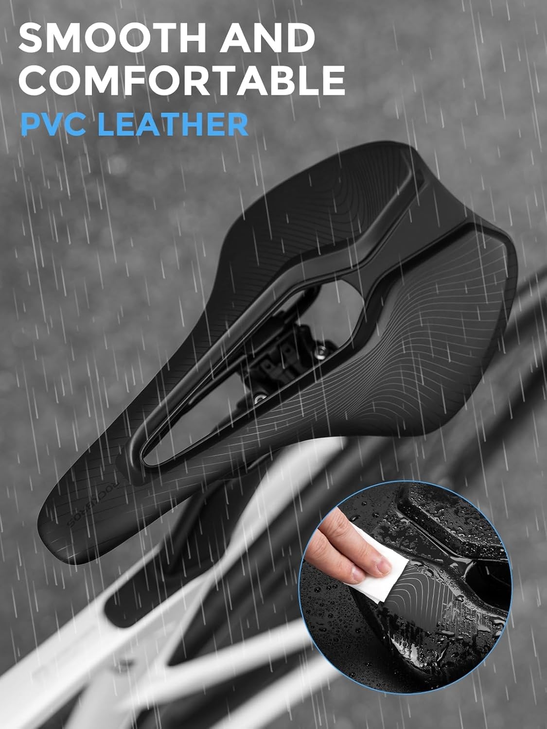 ROCKBROS Bike Seat Breathable& ergon Saddle for MTB,Road Waterproof Bicycle Seat