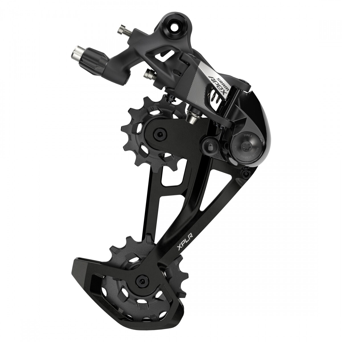 SRAM Apex XPLR Rear Derailleur – 12-Speed, Medium Cage, 44t Max, Black, D1