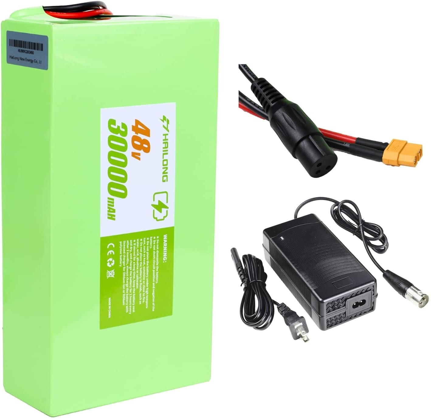 H HAILONG Battery 24V 36V 48V 52V 60V battery 12Ah 20Ah 30AH Bicycle Battery