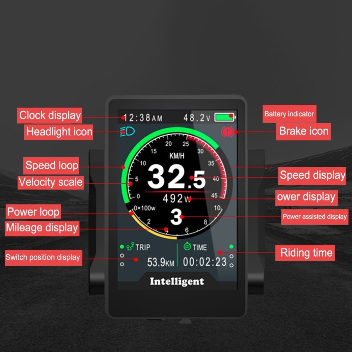 For For Bafang Electric Bikes NEW 36V52V 860C Display