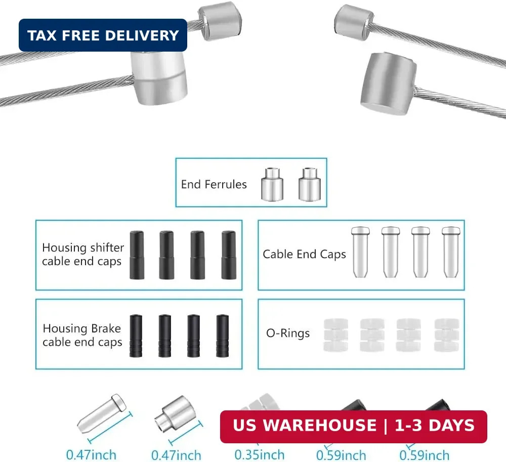 Bike Brake Cable Shifter Cable, Bicycle Gear Cable Wire for Mountain Bike, Bike