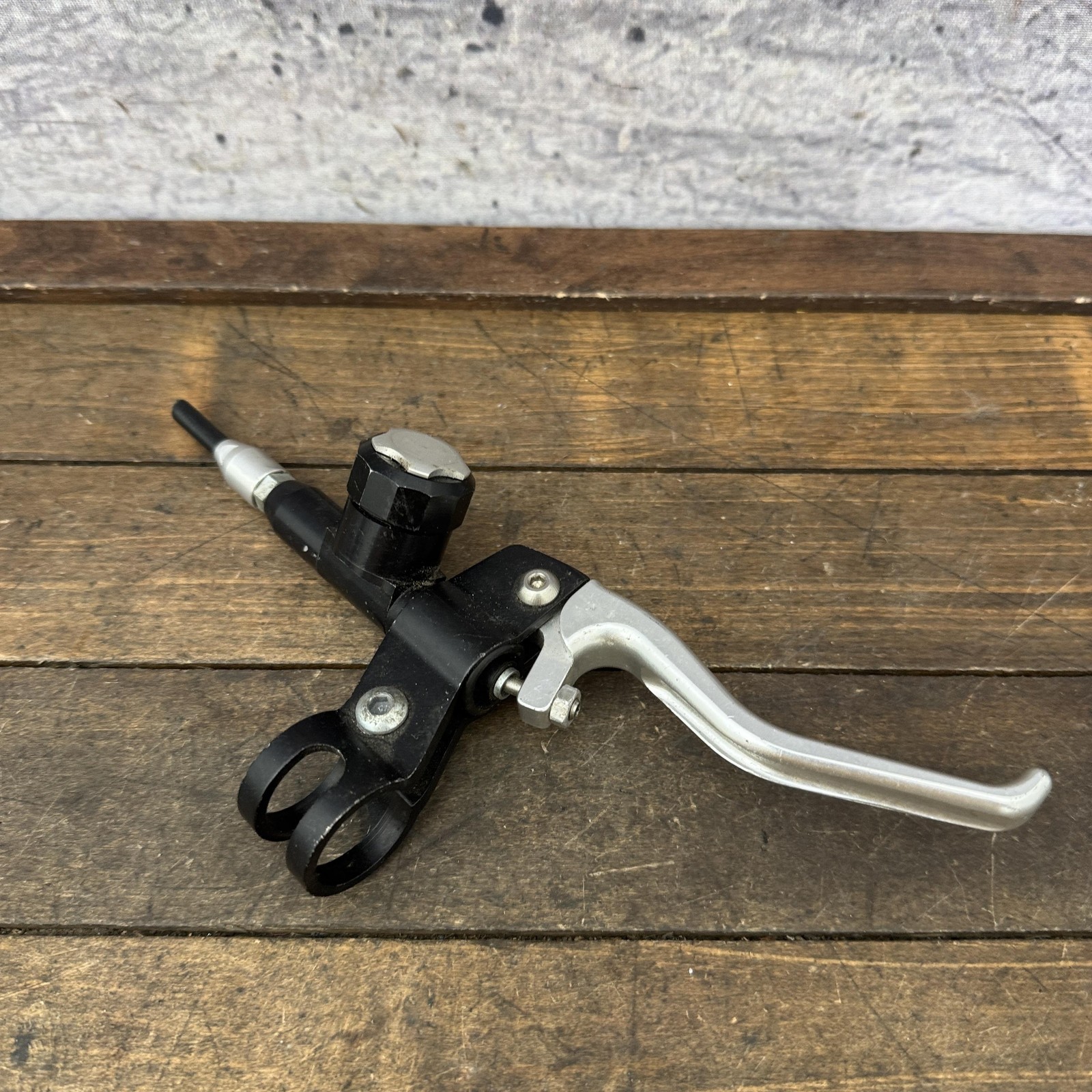Vintage Hope Hydraulic Rim Brake Lever Black Silver 2-Finger TPA Dial Trials Par
