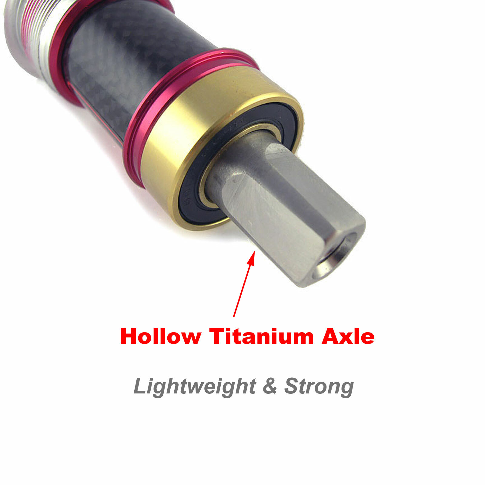 OMNI Racer Worlds Lightest Titanium Ceramic Bottom Bracket Record Chorus: 68×102