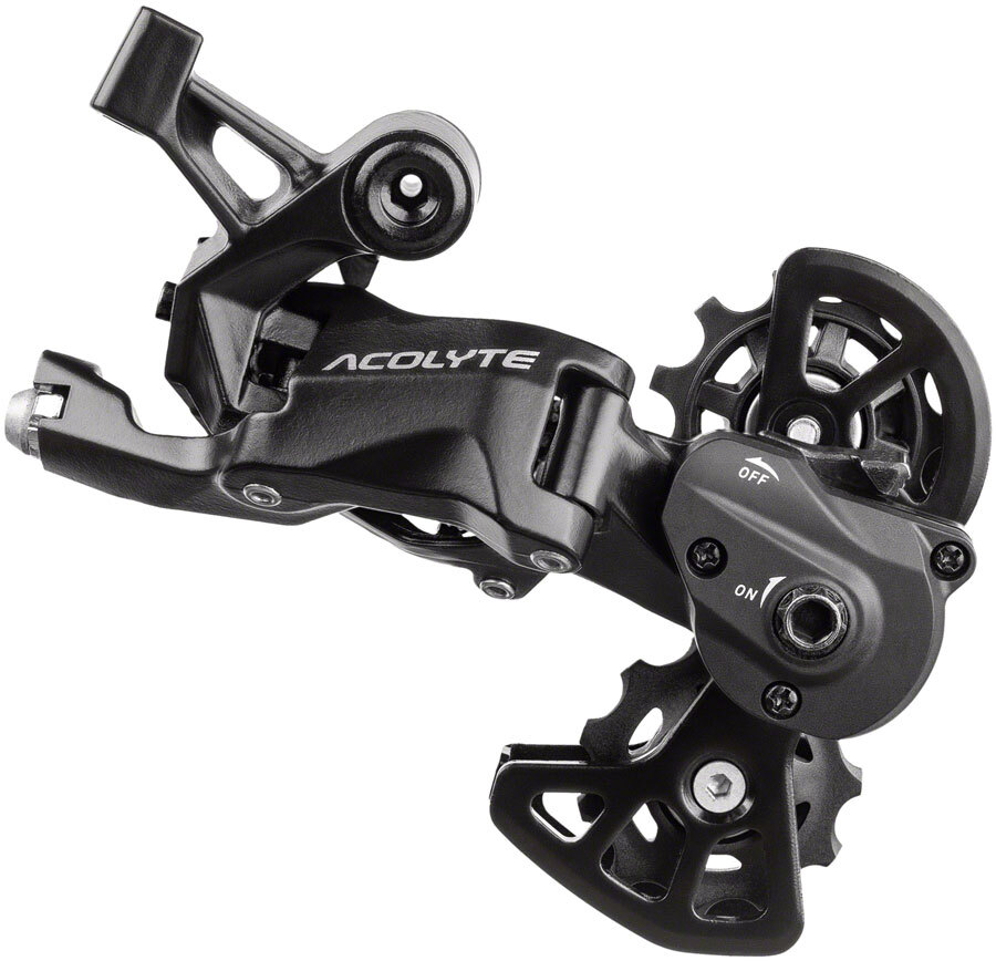 microSHIFT Acolyte Rear Derailleur – 8 Speed Short Cage Black With SpringLock