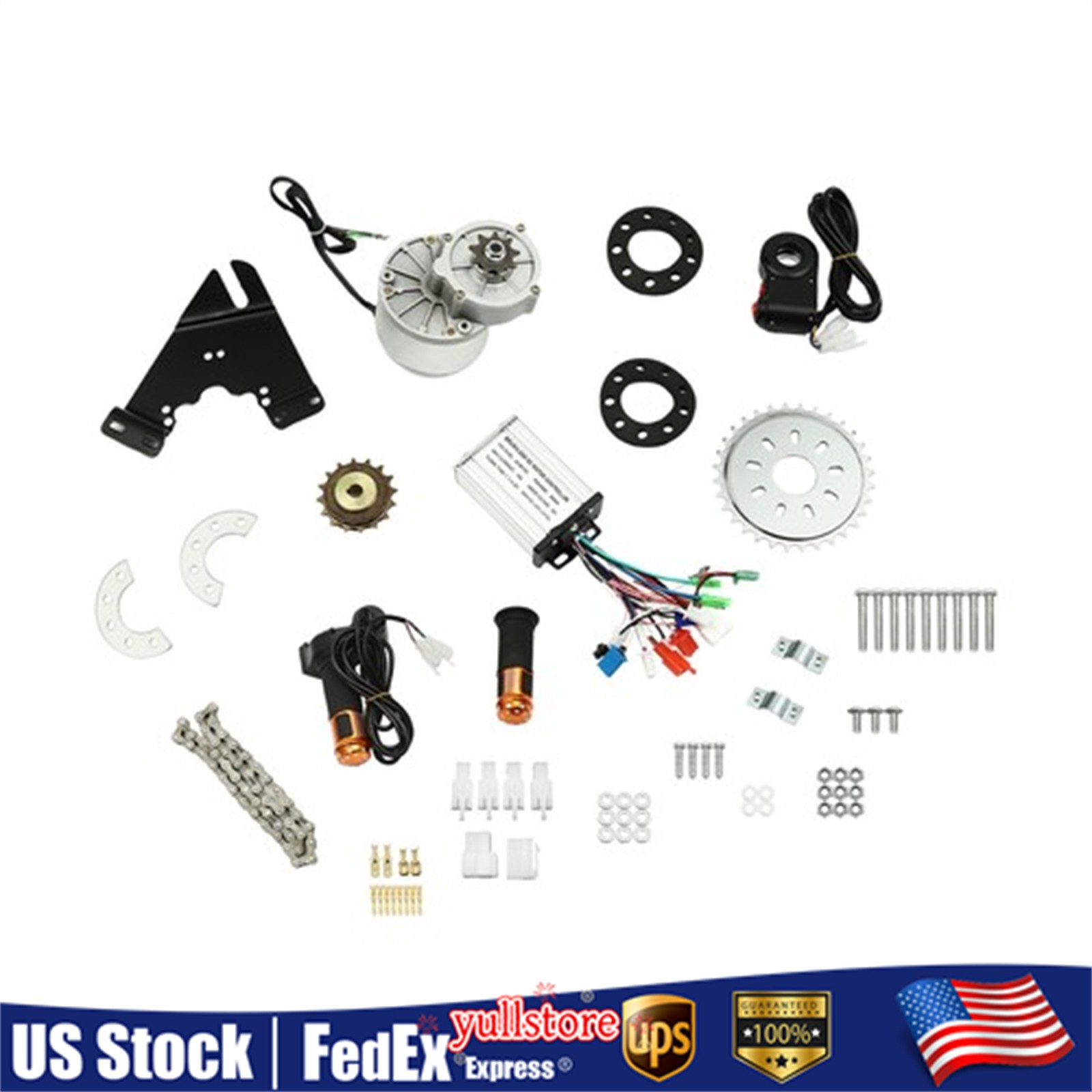 350W 36V DC Digital Electric Bicycle Brushless Motor Kit E-Bike Conversion Set