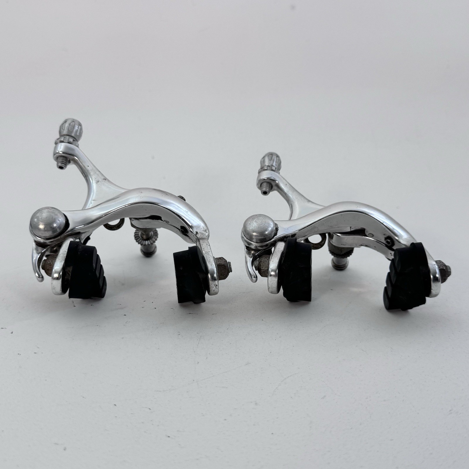 Vintage Brake Caliper Set Side Pull Dual Pivot Recessed 00s Road Silver A16