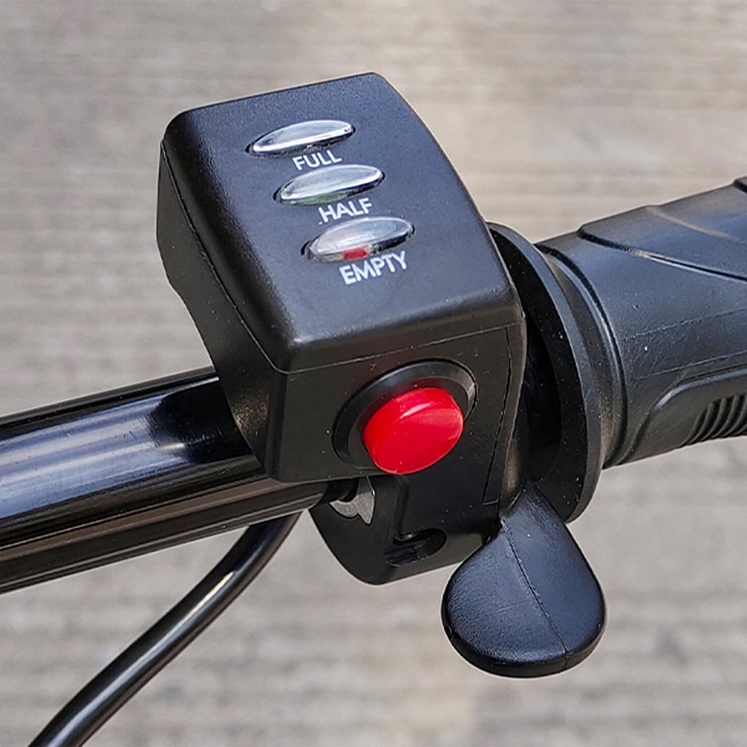 E Bike Thumb Throttle, 36V Thumb Accelerator Speed Control | Battery Display, 6