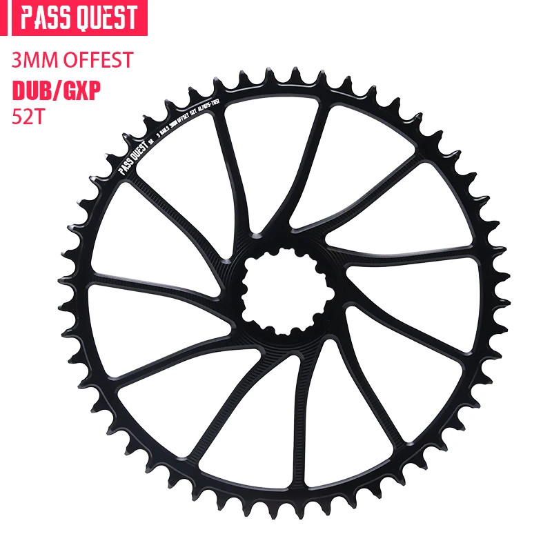 3mm Offset Chainring 40T-54T Narrow Wide Chainring for ROAD/Gravel Bike 9-12S