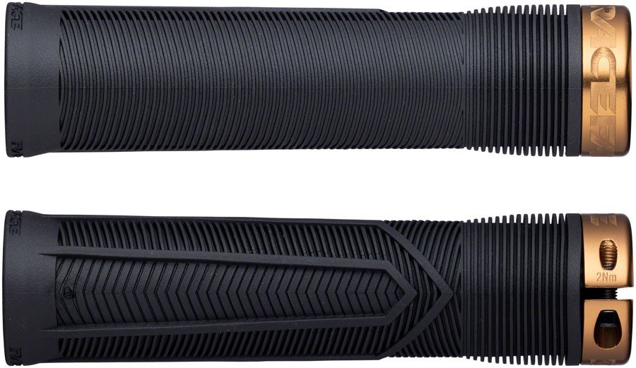 RaceFace Chester Grips – Lock-On, Black/Kashmoney, 31mm