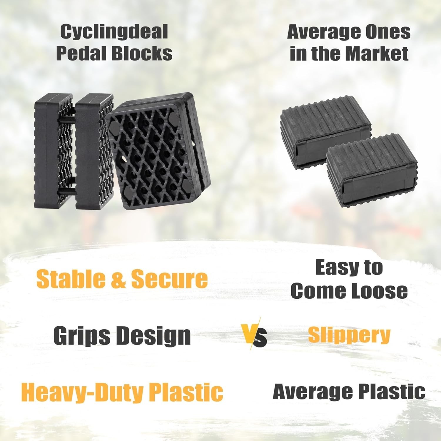 1.5″ Bicycle Pedal Blocks for Child & Adult Bikes – Bring The Pedals Closer t…