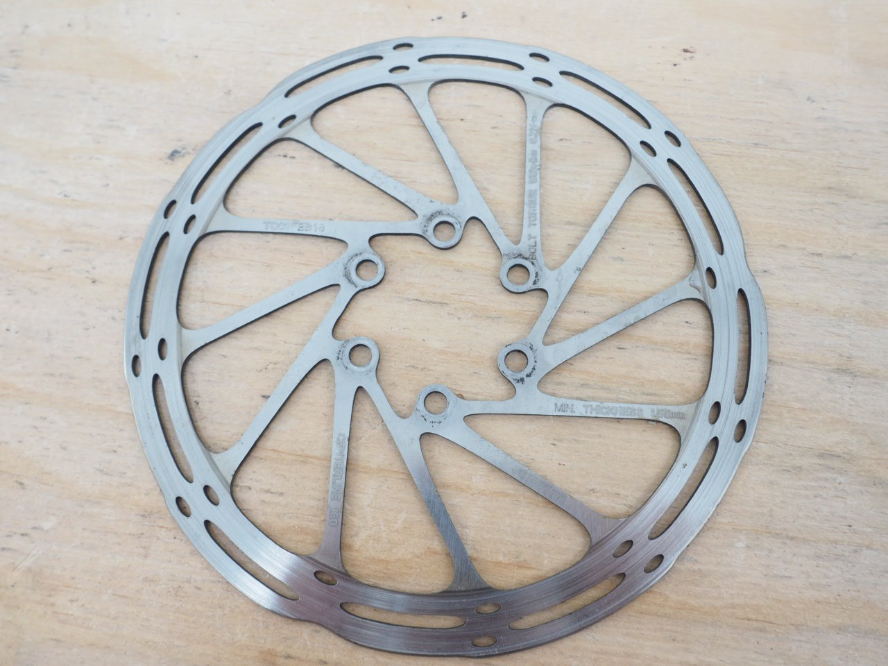 SRAM Centerline 160mm 1.6mm Thickness Used Bicycle Brake Rotor