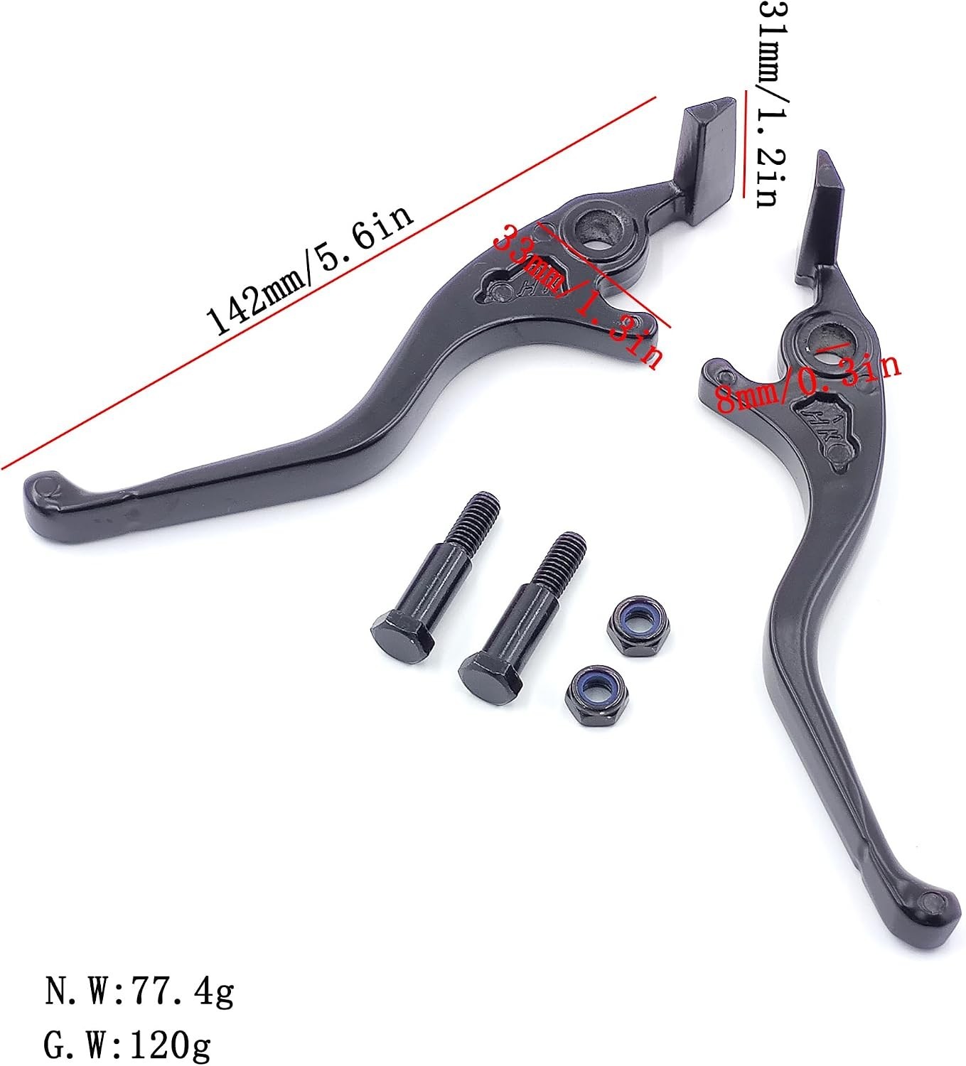 Brake Levers for Yozma IN10 Pro/Yozma IN10 Ebike, Aluminum Clutch and Brake Leve