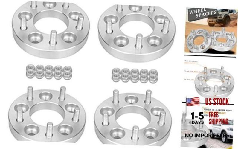 1in 5×4.5 to 5×4.75 Wheel Spacers, 4pcs 5×114.3 M12x1.5 Studs 74mm Bore