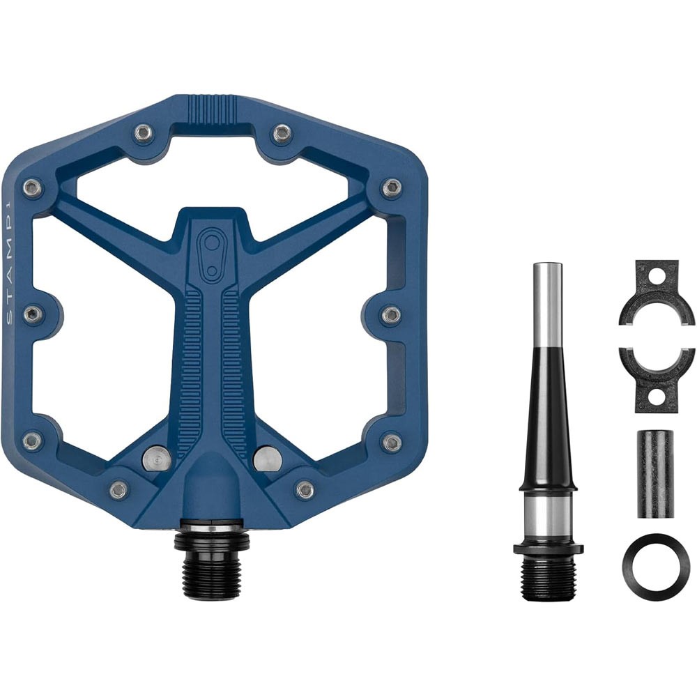 Crank Brothers Stamp 1 Gen 2 Composite Platform Pedals Small Navy Blue