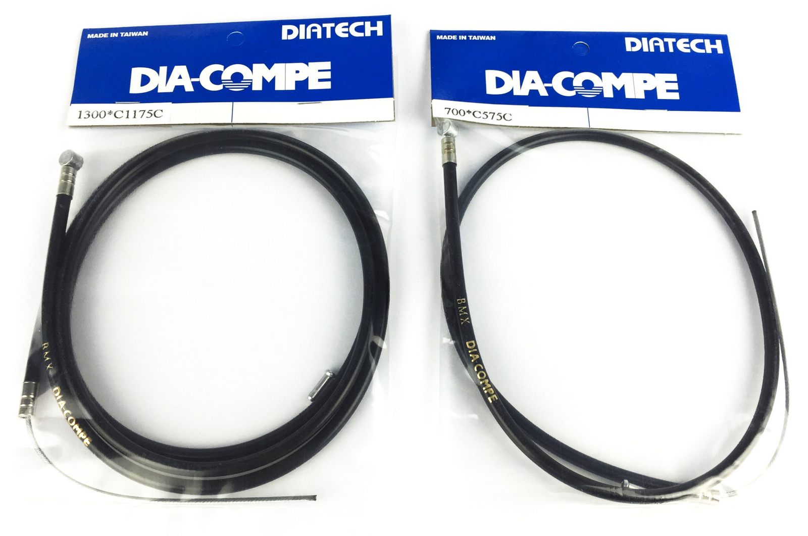 Dia-Compe BMX bicycle brake cable front and rear SET – BLACK