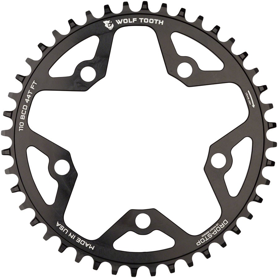 Wolf Tooth 110 BCD Cyclocross and Road Chainring – 42t, 110 BCD, 5-Bolt, Drop-St