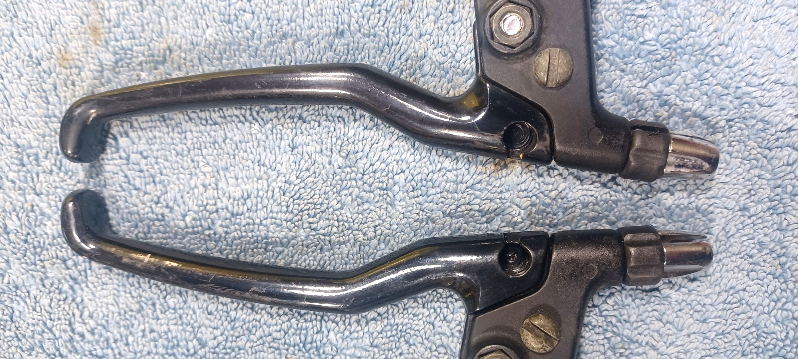 vintage, Shimano Deore XT 4-Finger Long Mountain Bicycle Brake Levers, BL-M730