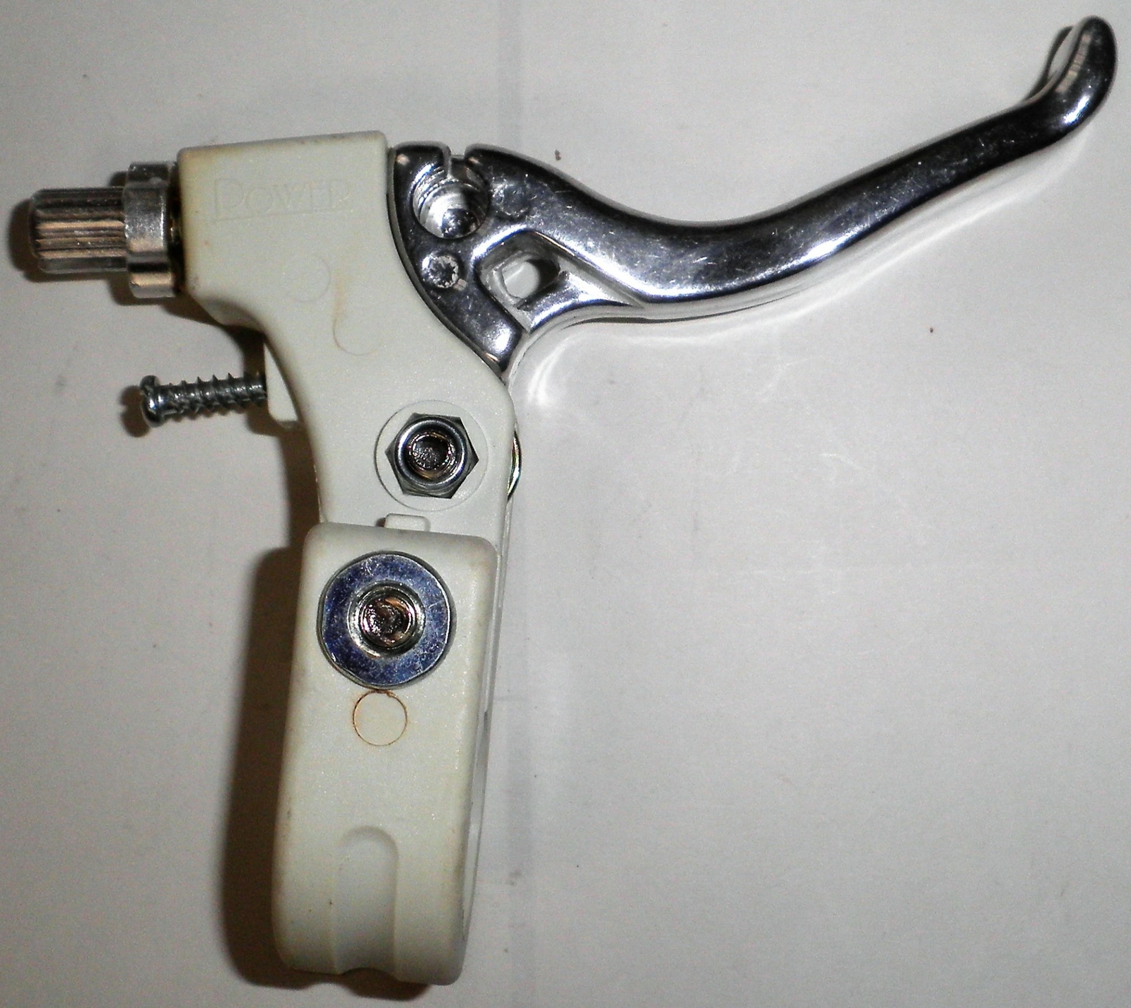 POWER WHITE PLASTIC/ALUMINUM HANDLE LEFT BRAKE LEVER BIKE PARTS 408-2