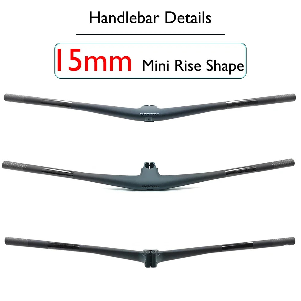 SYNCROS Carbon Integrated MTB Handlebar 4°/5°,15/25mm Rise for Sparks Frame