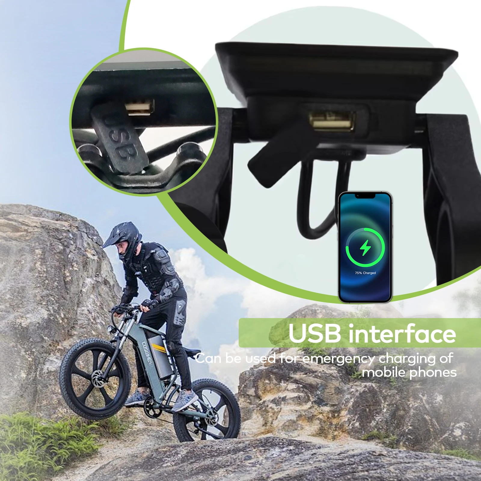 UART2 Electric Bike Computer Wired Speedometer Waterproof Bicycle Computer