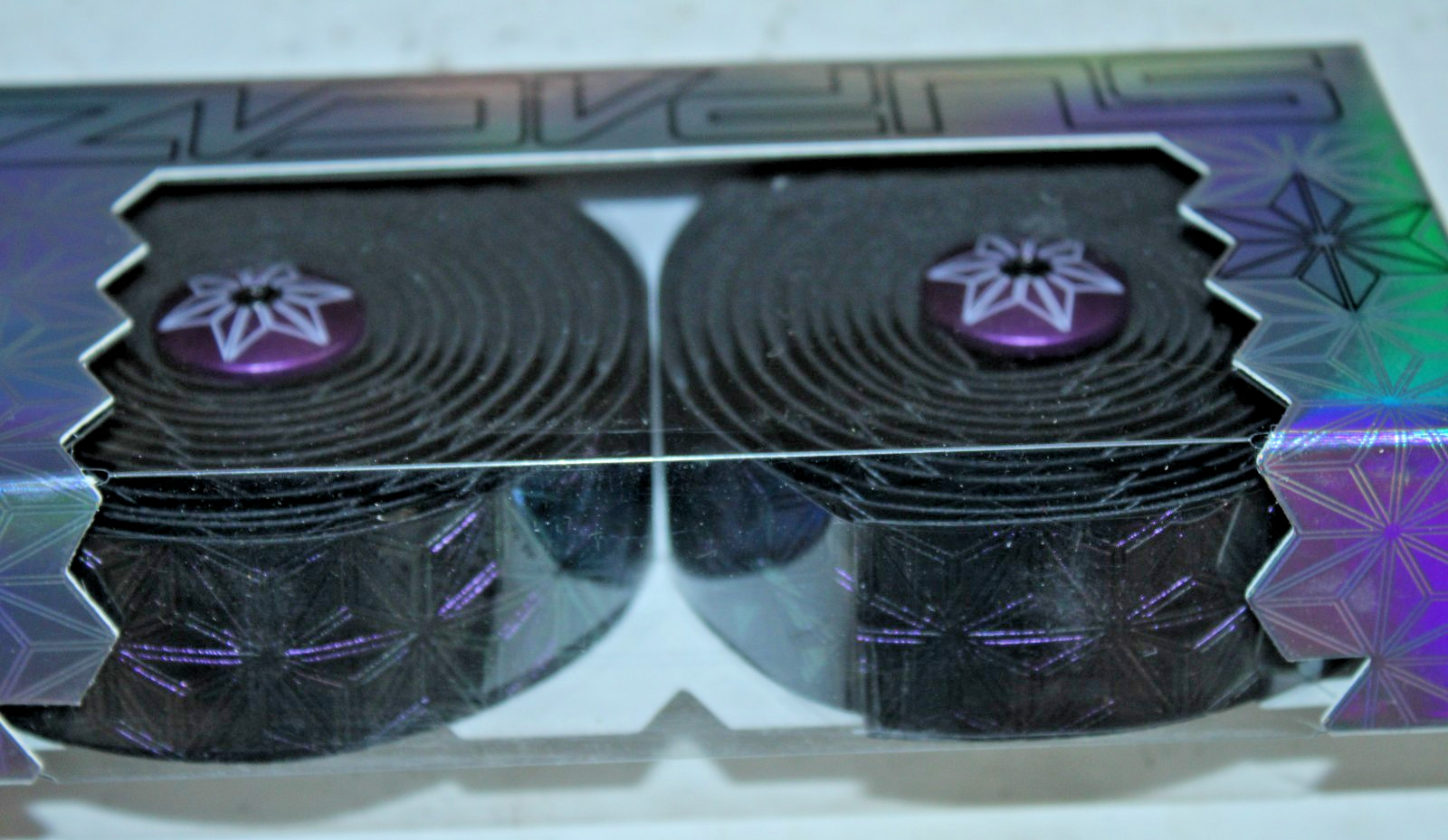 Supacaz Super Sticky Kush Handlebar Bar Tape Bike Wrap Bar End Plugs Purple