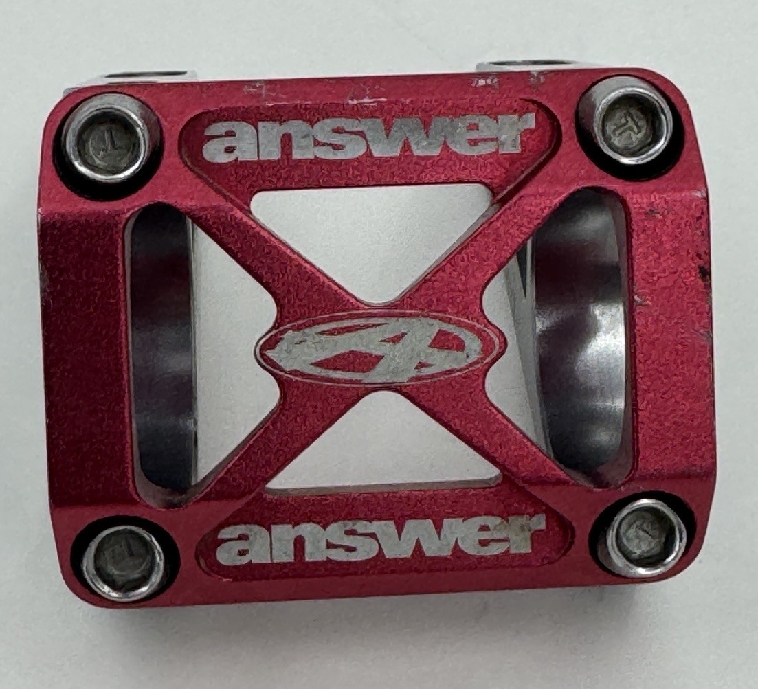 Answer Direct Mount ROVE DH Stem 45 50 55 mm Adjustable Reach RARE RED MINT COND